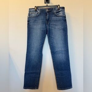 Joe's Jeans Straight Leg Denim in Medium Blue Wash